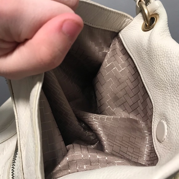 Cole Haan Off-White Gathered Purse - Picture 13 of 16